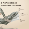 Шезлонг-качалка UNIX Kids Dino зеленый