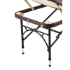 Массажный стол складной Atlas Sport Strong 70 см 3-с алюминиевый усиленная столешница коричневый