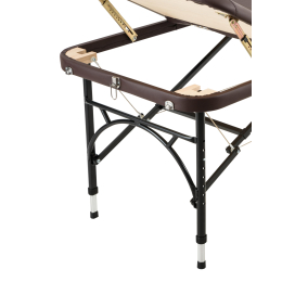 Массажный стол складной Atlas Sport Strong 70 см 3-с алюминиевый усиленная столешница коричневый