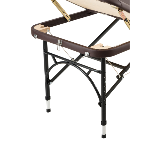 Массажный стол складной Atlas Sport Strong 70 см 3-с алюминиевый усиленная столешница коричневый