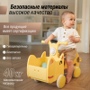 Машинка-каталка с корзиной UNIX Kids Hippo / Бегемот желтый