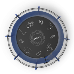 Батут UNIX Line SUPREME GAME 10 ft (Blue)