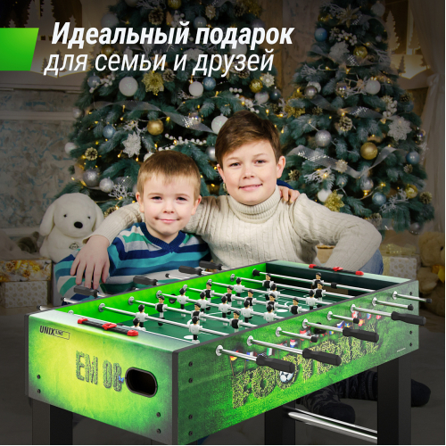 Игровой стол UNIX Line Футбол - Кикер (140х74 cм) Green