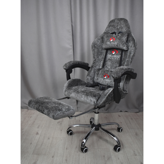 Вибромассажное кресло Calviano Amarone dark grey plush