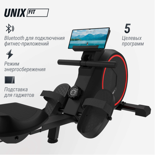 Гребной тренажер UNIX Fit Techno Rower 410