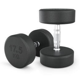 Гантель UNIX Fit PRO круглая обрезиненная 17,5 кг, 2 шт.