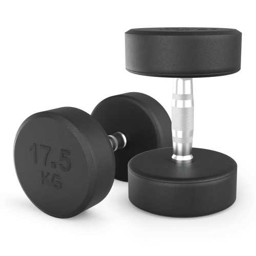 Гантель UNIX Fit PRO круглая обрезиненная 17,5 кг, 2 шт.