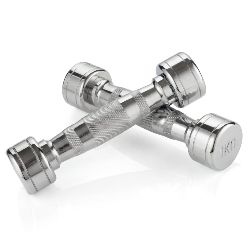 Набор гантелей хром (пары) от 1-10 кг VictoryFit VF-SET110-CR