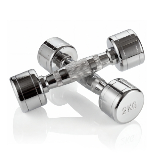Набор гантелей хром (пары) от 1-10 кг VictoryFit VF-SET110-CR