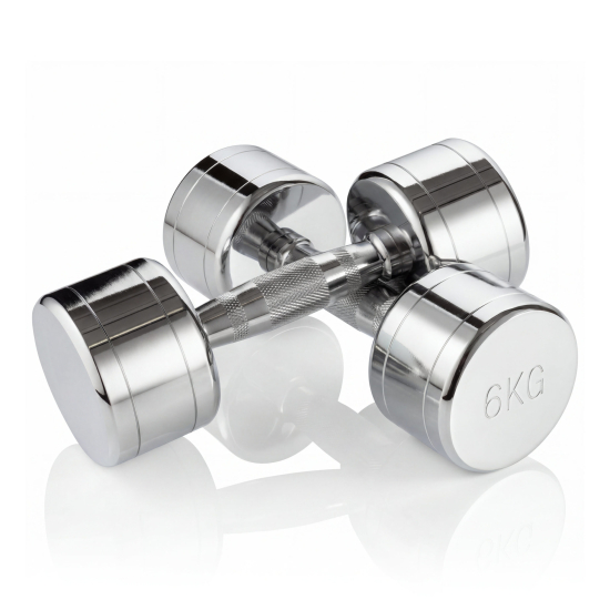Набор гантелей хром (пары) от 1-10 кг VictoryFit VF-SET110-CR