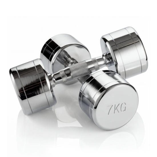 Набор гантелей хром (пары) от 1-10 кг VictoryFit VF-SET110-CR