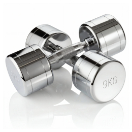 Набор гантелей хром (пары) от 1-10 кг VictoryFit VF-SET110-CR