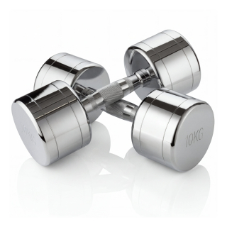 Набор гантелей хром (пары) от 1-10 кг VictoryFit VF-SET110-CR