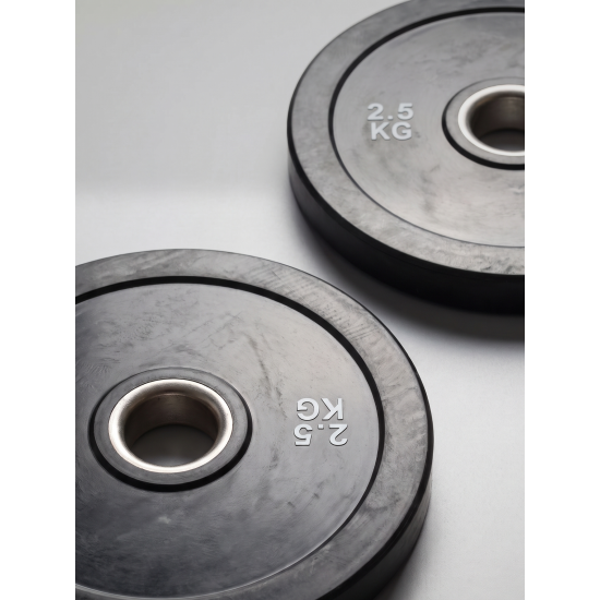 Диск бамперный 51 мм. обрезиненный  2,5 кг (2 штуки)   VictoryFit VF-D51025-2
