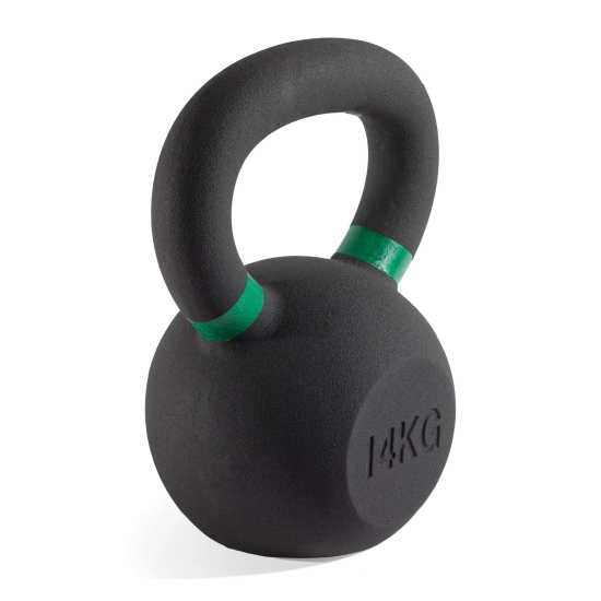 Гиря чугунная с цветным кольцом 14 кг (модель: К-3) VictoryFit VF-KCR140