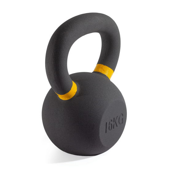 Гиря чугунная с цветным кольцом 16 кг (модель: К-3) VictoryFit VF-KCR160