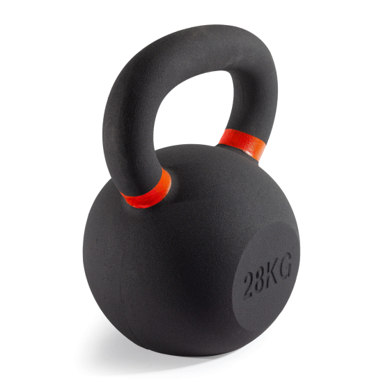 Гиря чугунная с цветным кольцом 28 кг (модель: К-3) VictoryFit VF-KCR280