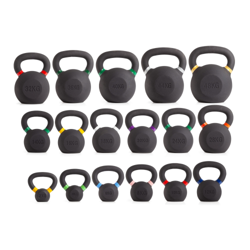 Гиря чугунная с цветным кольцом 8 кг (модель: К-3) VictoryFit VF-KCR080
