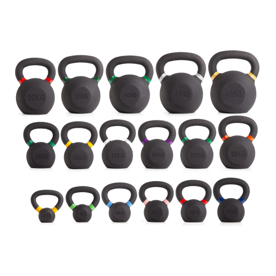 Гиря чугунная с цветным кольцом 16 кг (модель: К-3) VictoryFit VF-KCR160