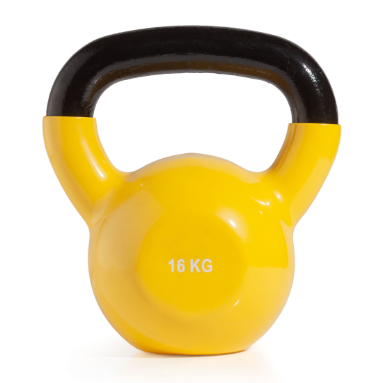 Гиря чугунная винил 16 кг (модель: К-4) VictoryFit VF-KV160