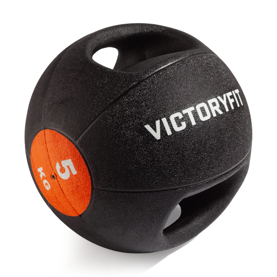 Медбол с хватом 5 кг VictoryFit VF-MBB050
