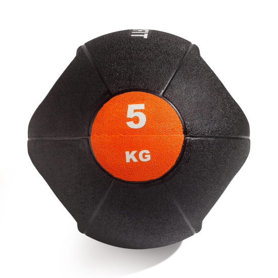 Медбол с хватом 5 кг VictoryFit VF-MBB050