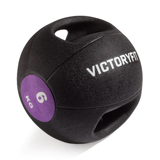Медбол с хватом 6 кг VictoryFit VF-MBB060