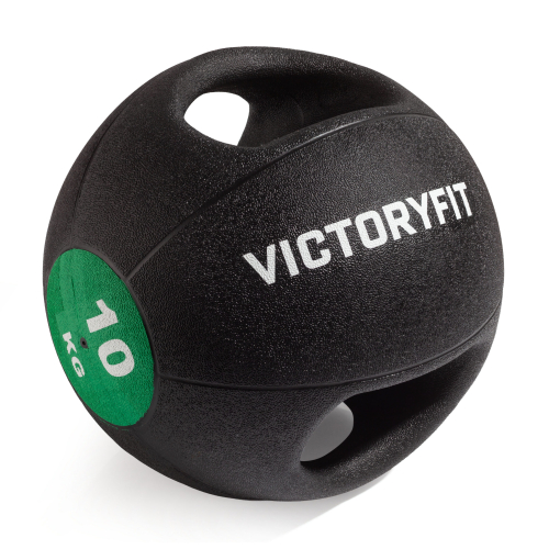 Медбол с хватом 10 кг VictoryFit VF-MBB100