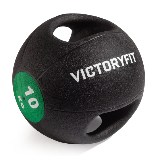 Медбол с хватом 10 кг VictoryFit VF-MBB100