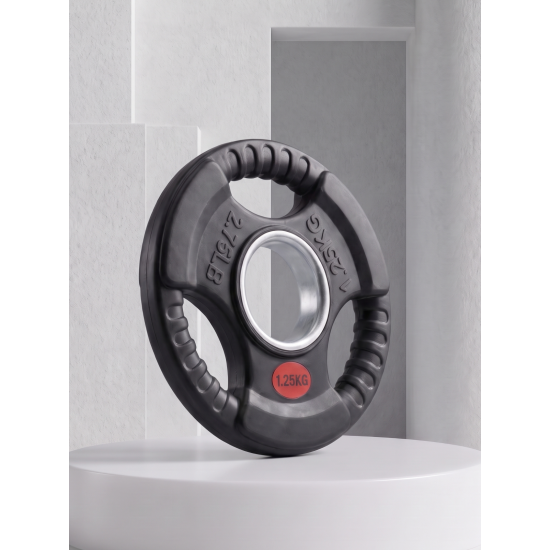 Диск 51 мм.  обрезиненный с 3-мя хватами  1,25 кг (2 штуки)   VictoryFit VF-S510125-2
