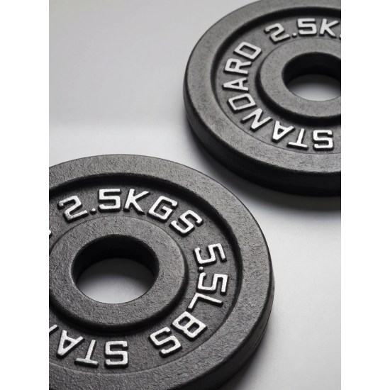 Диск 51 мм. чугунный окрашенный  2,5 кг (2 штуки)   VictoryFit VF-SC510250-2