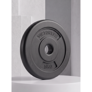 Диск 26 мм. пластиковый  5,0 кг (2 штуки)   VictoryFit VF-SPL26050-2
