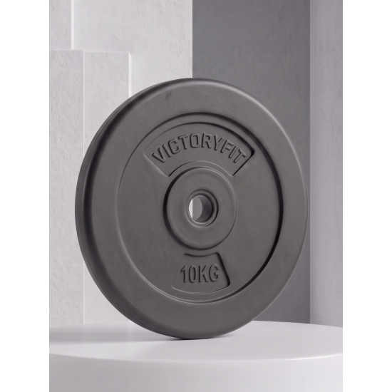 Диск 26 мм. пластиковый 10 кг (2 штуки)   VictoryFit VF-SPL26100-2