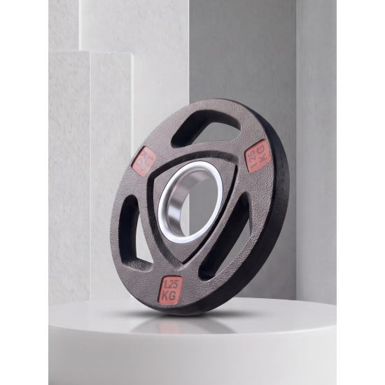 Диск 51 мм. NEO обрезиненный с 3-мя хватами  1,25 кг (2 штуки)   VictoryFit VF-ST510125-2