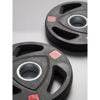Диск 51 мм. NEO обрезиненный с 3-мя хватами  2,5 кг (2 штуки)   VictoryFit VF-ST51025-2