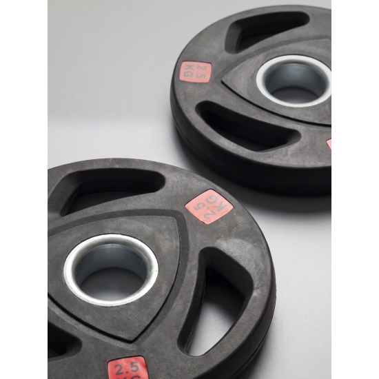 Диск 51 мм. NEO обрезиненный с 3-мя хватами  2,5 кг (2 штуки)   VictoryFit VF-ST51025-2
