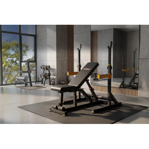 Скамья силовая и стойка для штанги VictoryFit VF-T25