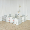 Манеж UNIX Kids Supreme Space / Премиальный 160x160 см серый