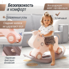 Лошадка-качалка-беговел UNIX Kids розовый