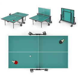 Всепогодный теннисный стол UNIX Line Compact Outdoor 6mm ACP  (Green)