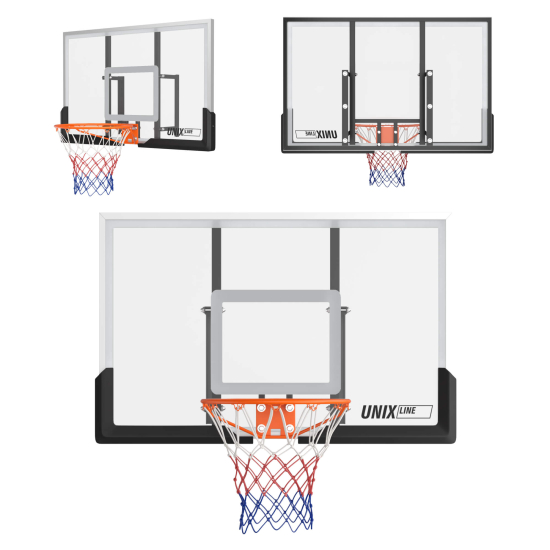 Баскетбольный щит UNIX Line B-Backboard 48"x32" (122 х 82 см) R45