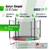 Батут UNIX Line Simple 10 ft (305 см) с внутренней защитной сеткой, цветной