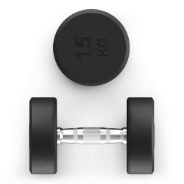 Гантель UNIX Fit PRO круглая обрезиненная 15 кг, 2 шт.