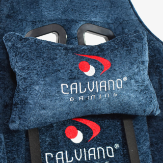 Вибромассажное кресло Calviano AVANTI ULTIMATO blue fabric