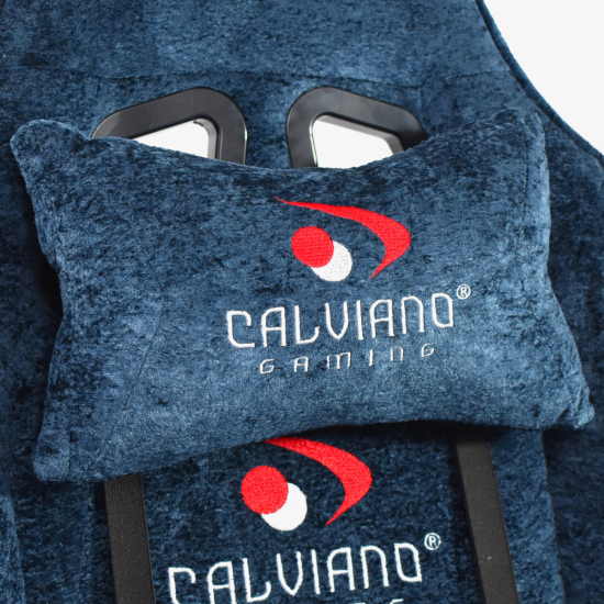 Вибромассажное кресло Calviano AVANTI ULTIMATO blue fabric