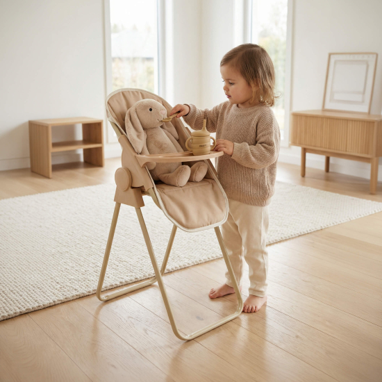 Стул для кормления UNIX Kids Doll / для кукол бежевый