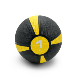 Медбол UNIX Fit PRO 1 кг жёлтый