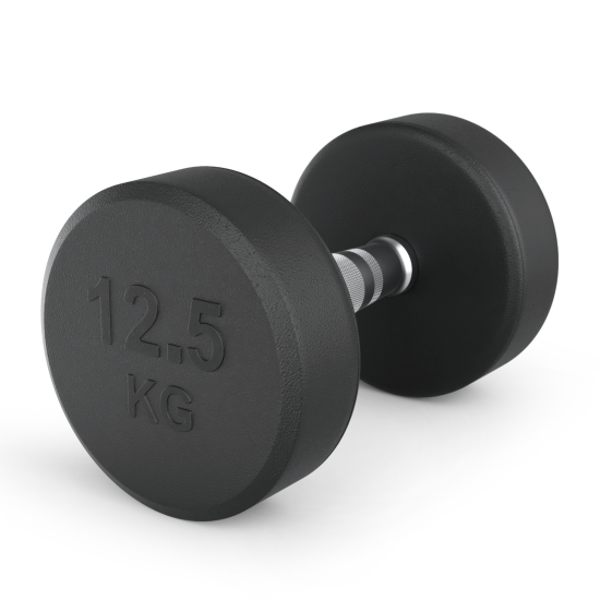 Гантель UNIX Fit PRO круглая обрезиненная 12,5 кг, 2 шт.