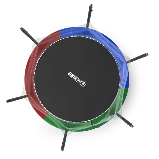 Батут UNIX Line Simple 10 ft (305 см) с внутренней защитной сеткой, цветной