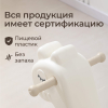Лошадка-качалка-беговел с ручкой UNIX Kids Dino / Дино бежевый